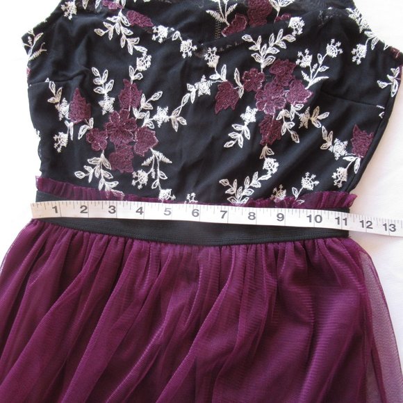 Speechless Junior Burgundy Dress XS - Picture 7 of 11